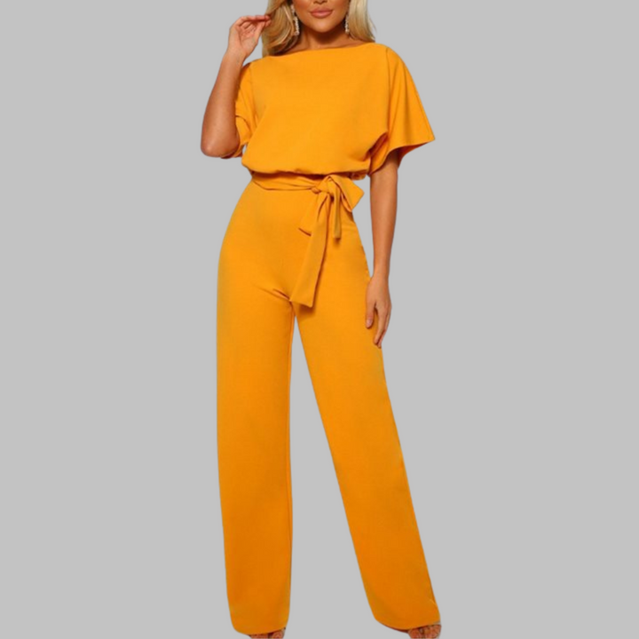 WANNON™ - Lässiger Overall mit Bindegürtel und Fledermausärmeln