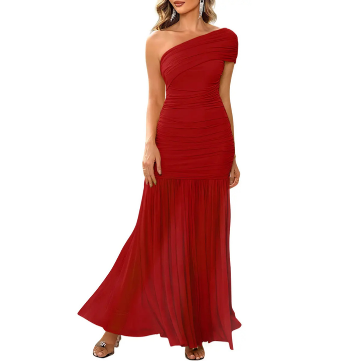 AMY™ – Elegantes, gerafftes Bodycon-Kleid mit One-Shoulder-Träger