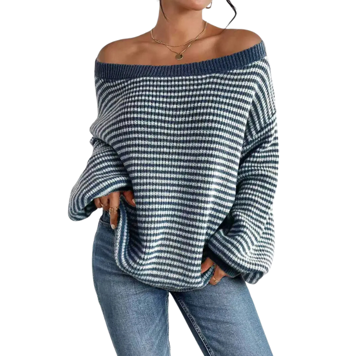 LELLA™ – Lässiger gestreifter Damenpullover für alle Jahreszeiten