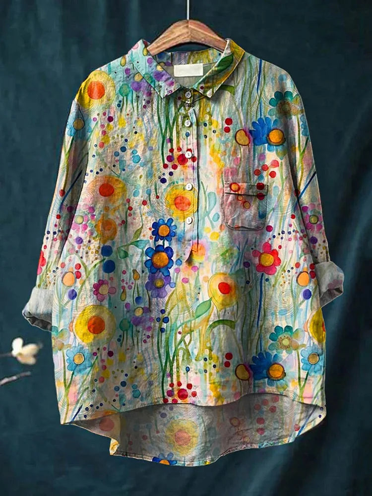 CLAUDINE™ – Gelassenes Kunst-Shirt