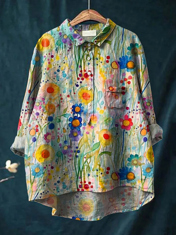 CLAUDINE™ – Gelassenes Kunst-Shirt