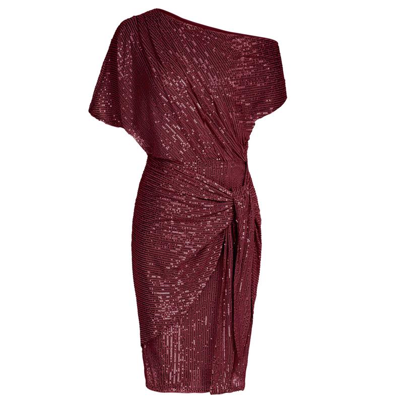 AURELIA™ - Elegantes Pailletten-Off-Shoulder Bodycon Partykleid