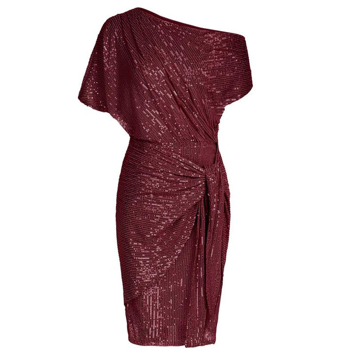 AURELIA™ - Elegantes Pailletten-Off-Shoulder Bodycon Partykleid