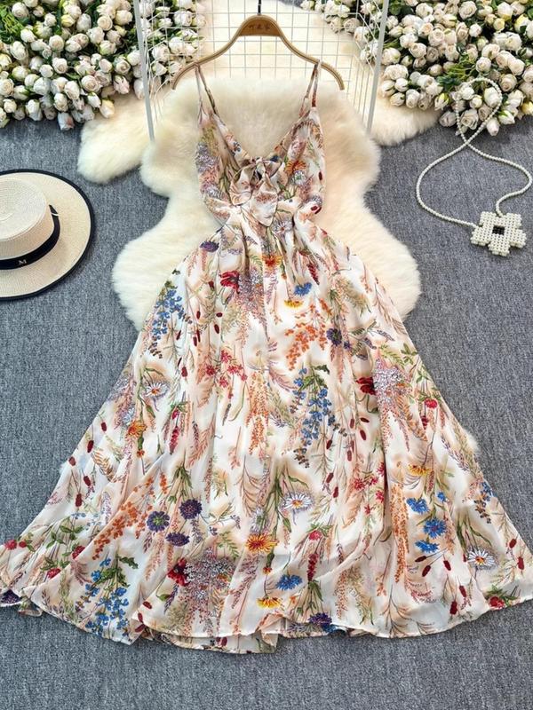 AVA™ - Lässiges A-Linien-Blumenkleid für Strand- und Urlaubsspaß