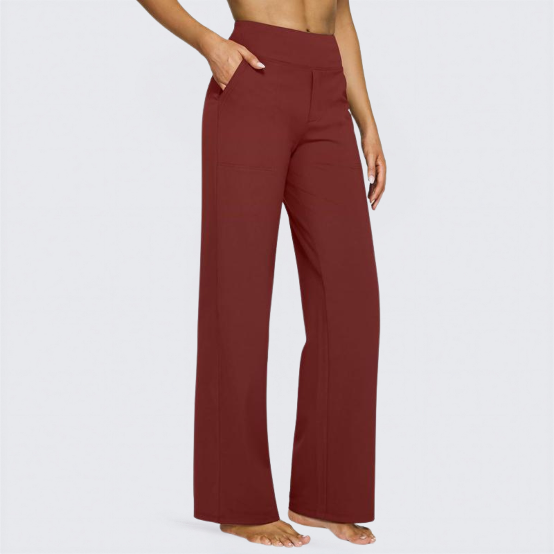 WHITNEY™ - Bequeme High-Waist-Hose mit weitem Bein für Yoga und Outdoor-Spaß