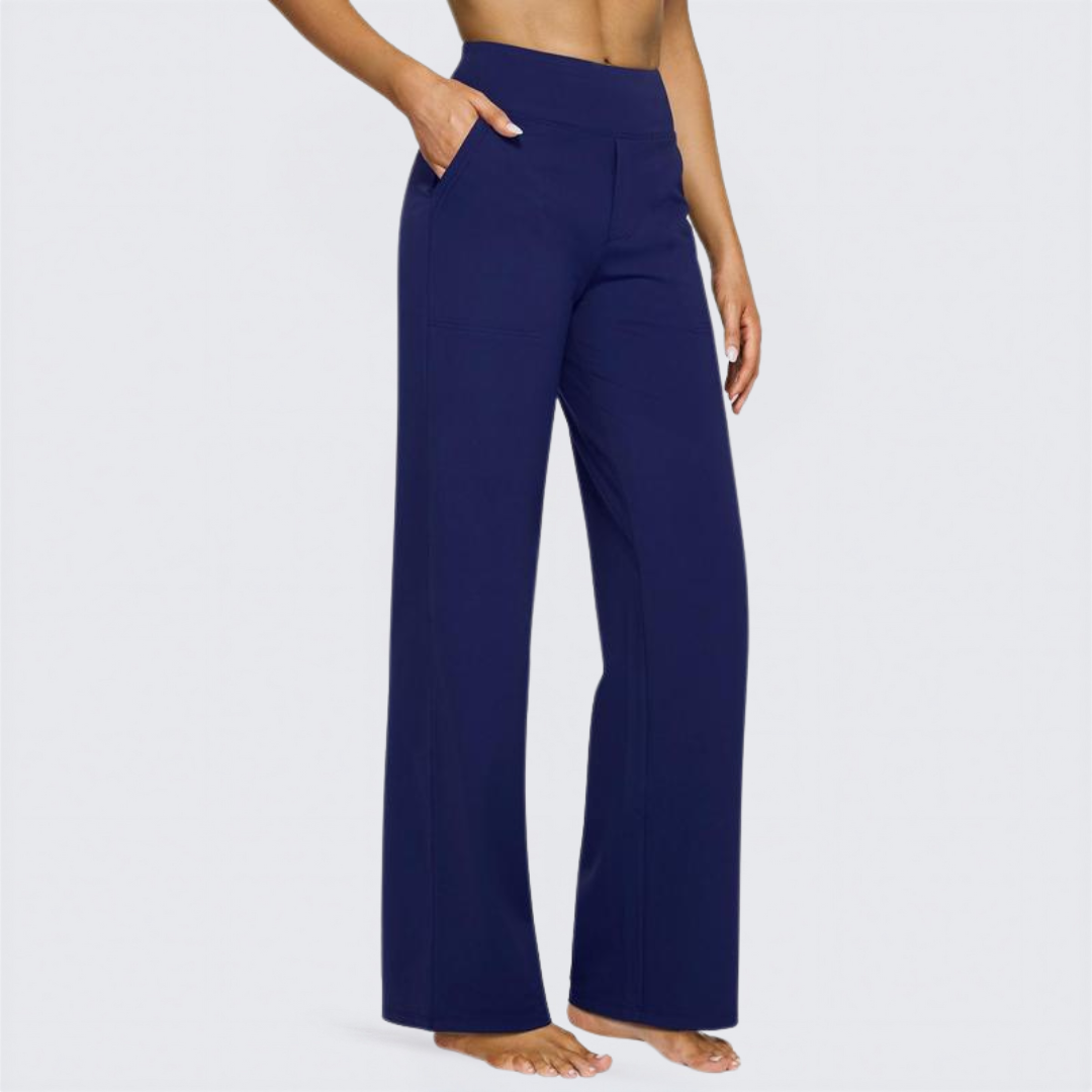 WHITNEY™ - Bequeme High-Waist-Hose mit weitem Bein für Yoga und Outdoor-Spaß
