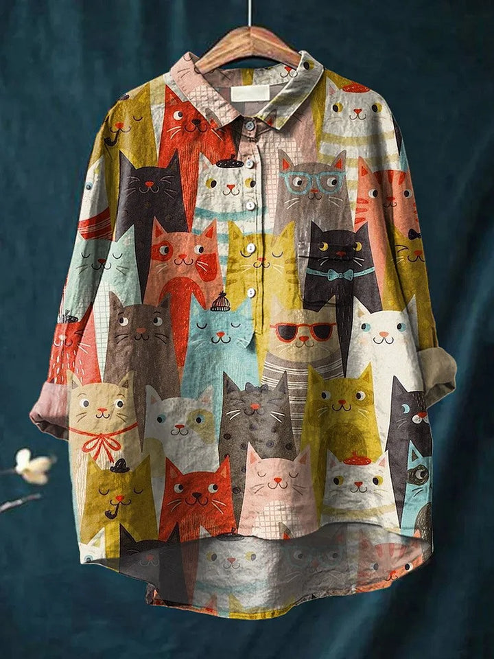 SHEENA™ - Katzenkunst-Shirt