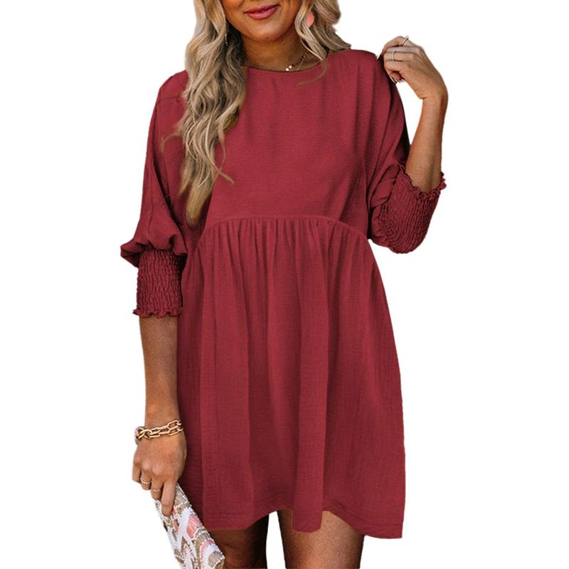 MIRASOL™ – Legeres Minikleid mit Rundhalsausschnitt und lockerer Passform