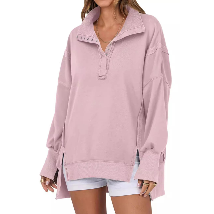 VERON™ - Lässiges Sweatshirt mit weitem Schnitt und geschlitztem Saum