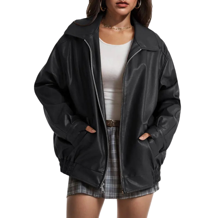 XANDRA™ – Trendige Oversized-Jacke aus Wildlederimitat für die Herbstmode