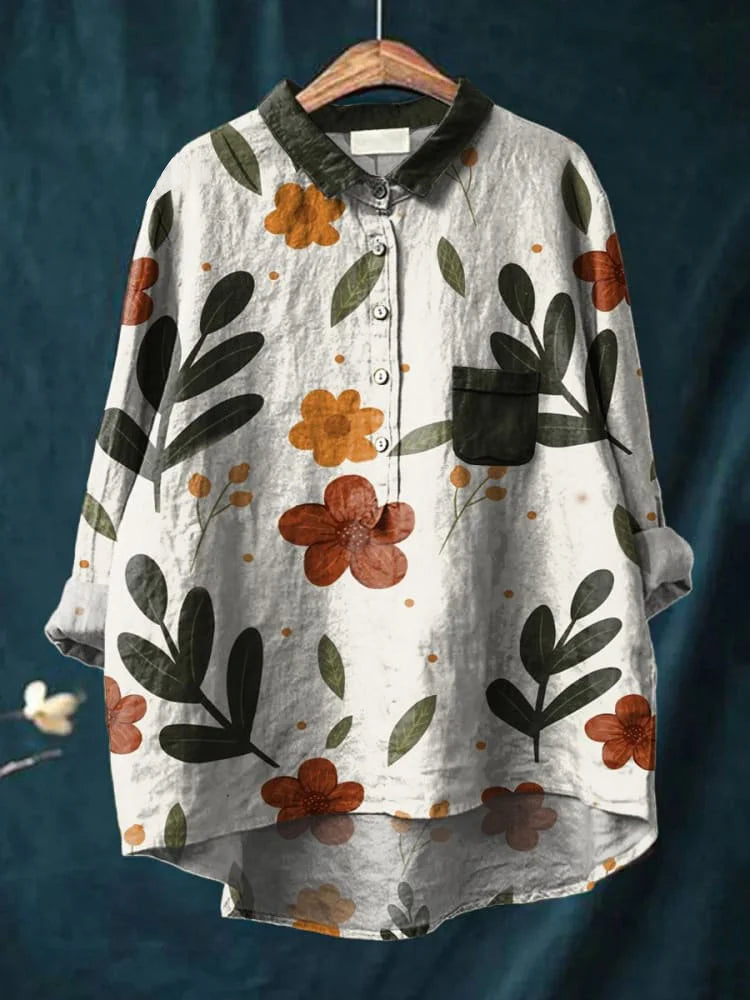 ELEANOR™ - Elegantes Pflanzen-Kunst-Shirt