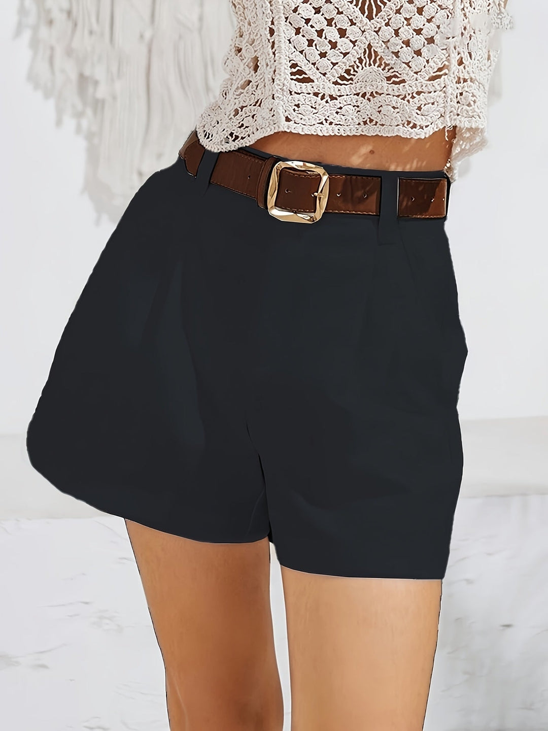 MÉLANIE™ – Elegante High-Waist Shorts