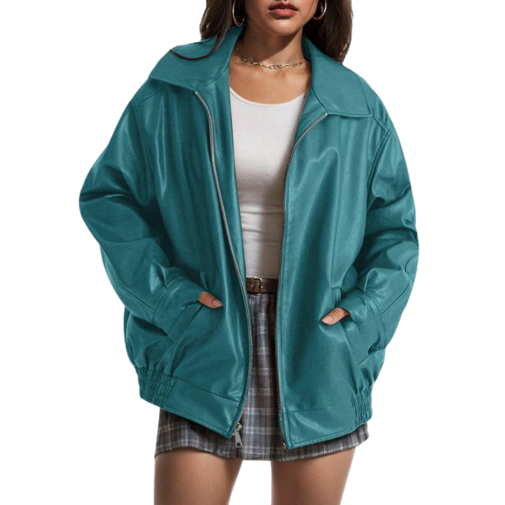 XANDRA™ – Trendige Oversized-Jacke aus Wildlederimitat für die Herbstmode