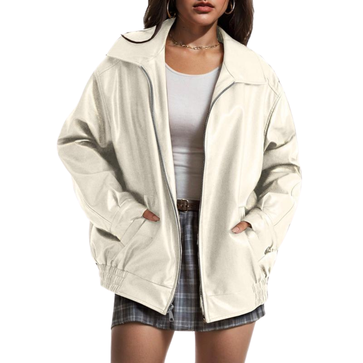 XANDRA™ – Trendige Oversized-Jacke aus Wildlederimitat für die Herbstmode