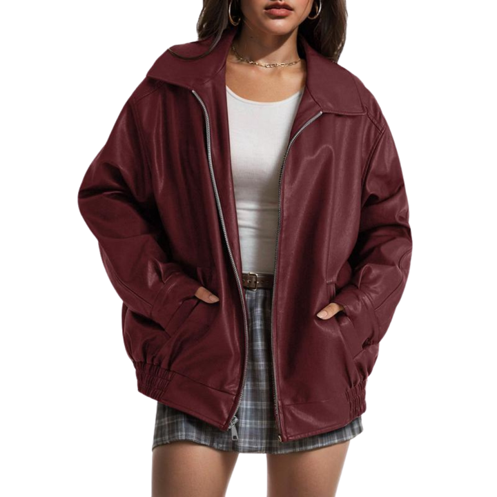 XANDRA™ – Trendige Oversized-Jacke aus Wildlederimitat für die Herbstmode