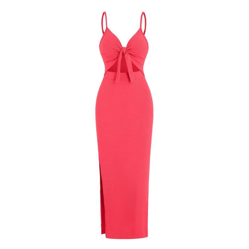 ROSE™ – Schickes ärmelloses Camisole-Kleid mit Knotendetail
