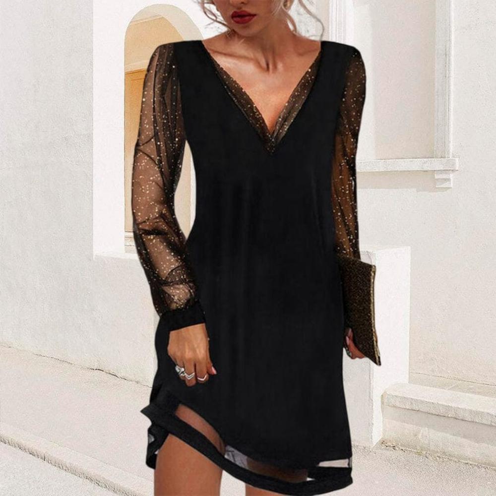 LILA™ – Spitzenärmelkleid