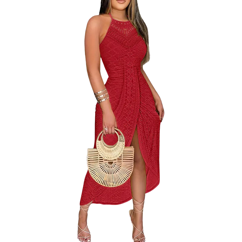 CALLIOPE™ – Schickes ärmelloses Maxikleid mit Neckholder