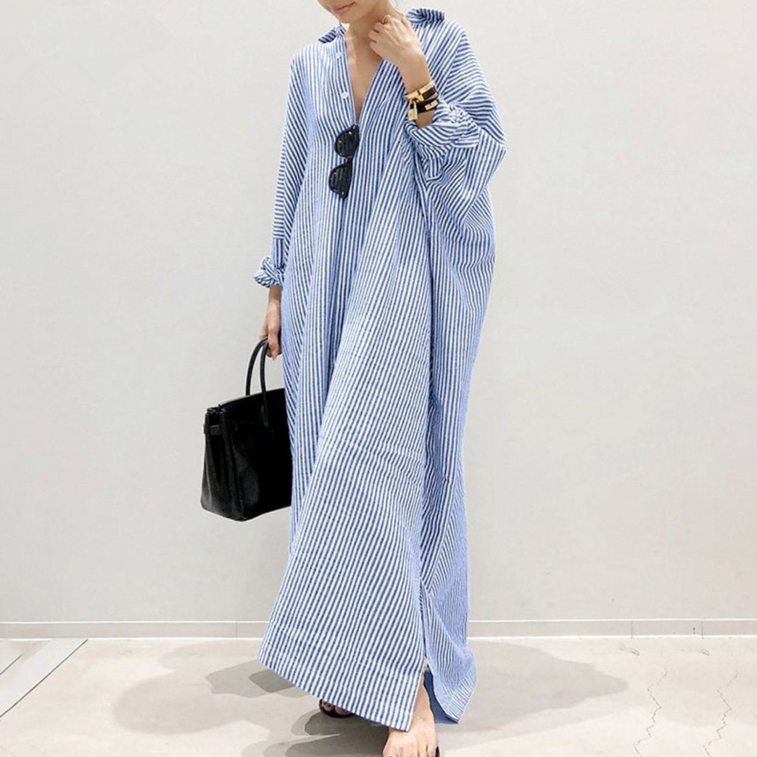 LINNAEA™ – Gestreiftes Maxikleid für jeden Tag