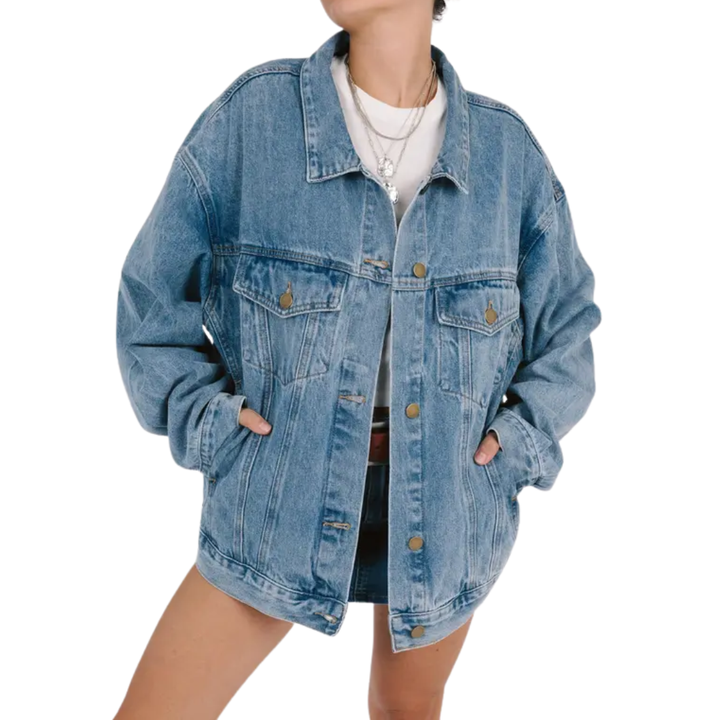 ROSLIND™ – Lässige Oversize-Jeansjacke