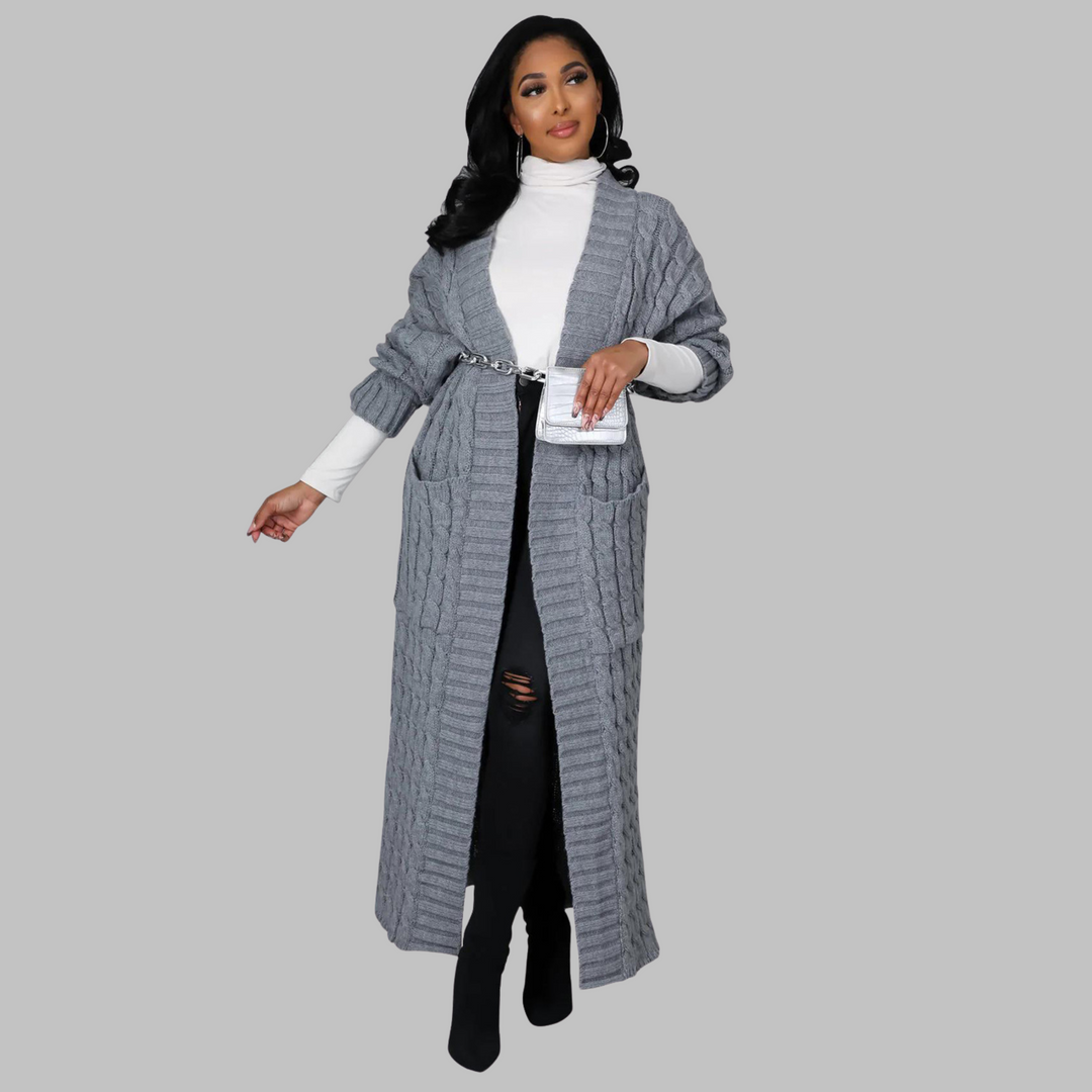 JACKIE™ - Lässiger, langärmliger Long-Cardigan