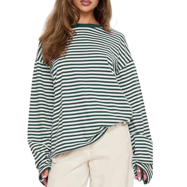 VIENNE™ – Modisches Gestreiftes Langarm-T-Shirt