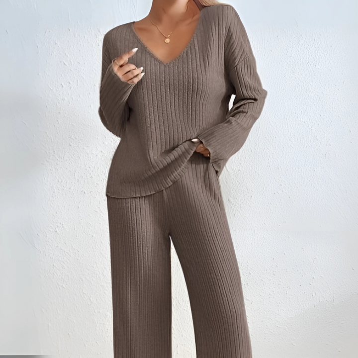 MADEL™ - Bequemes Langarmshirt mit überschnittenen Schultern und Hose