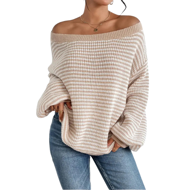 LELLA™ – Lässiger gestreifter Damenpullover für alle Jahreszeiten