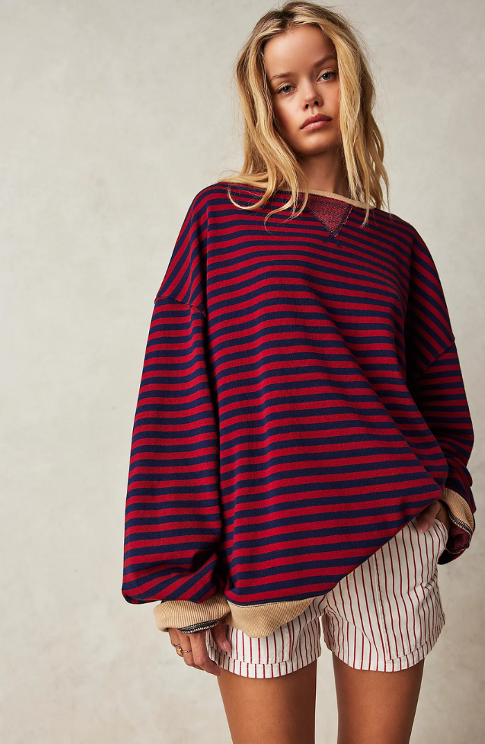 Ashley | Verspielter Streifenpullover