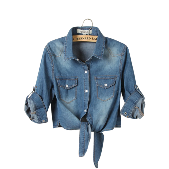 MARICEL™ – Edles Crop-Shirt mit 3/4-Ärmeln