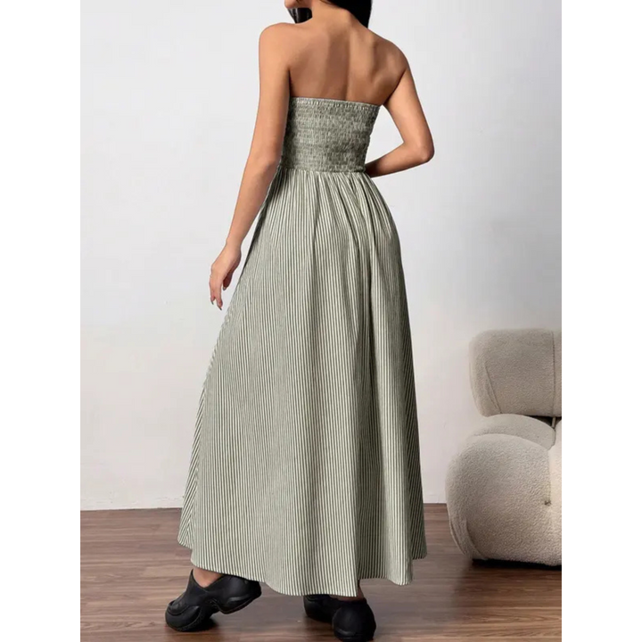 TRELLY™ – Klassisches gestreiftes Sommer Maxikleid mit Bandeau-Oberteil