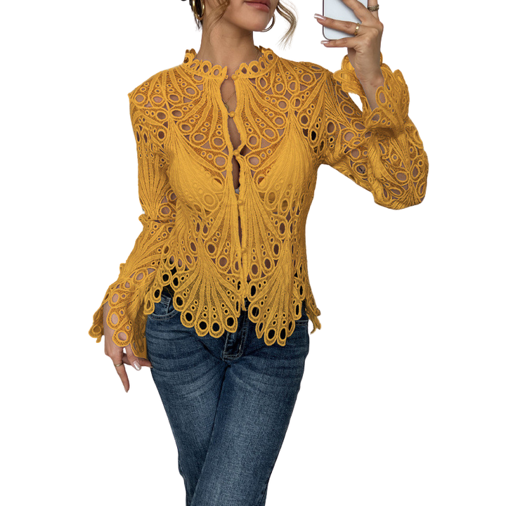 TINA™ – Schicke Bluse mit ausgestellten Ärmeln