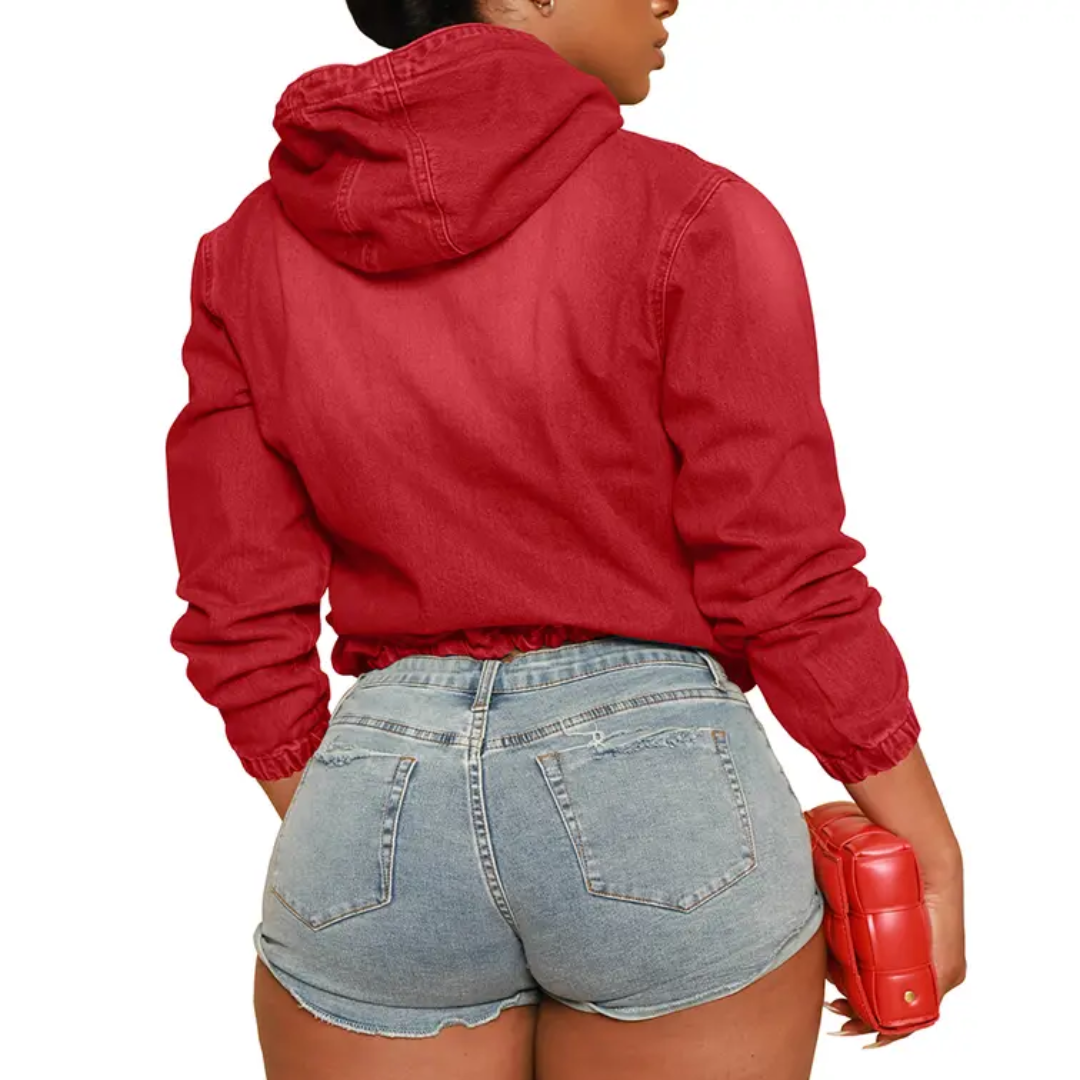 RYDEN™ – Moto-inspirierter Kapuzen-Jeans-Pullover