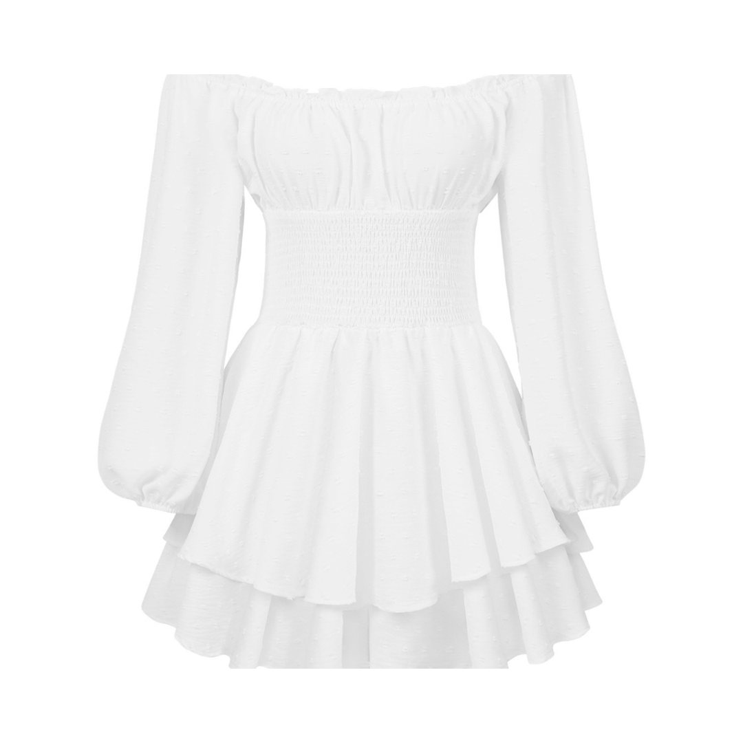 CYNRHIA™ – Eleganter schulterfreier Overall mit langen Ärmeln