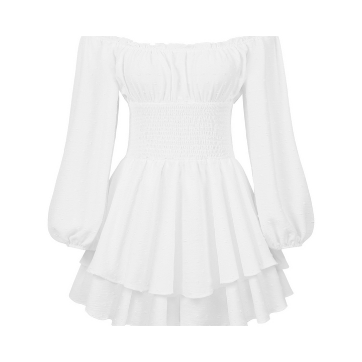 CYNRHIA™ – Eleganter schulterfreier Overall mit langen Ärmeln