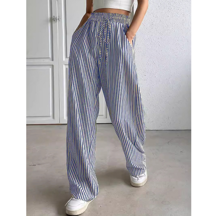 BAYLEEZ™ – Einfache, gestreifte Sommerhose mit lockerer Passform