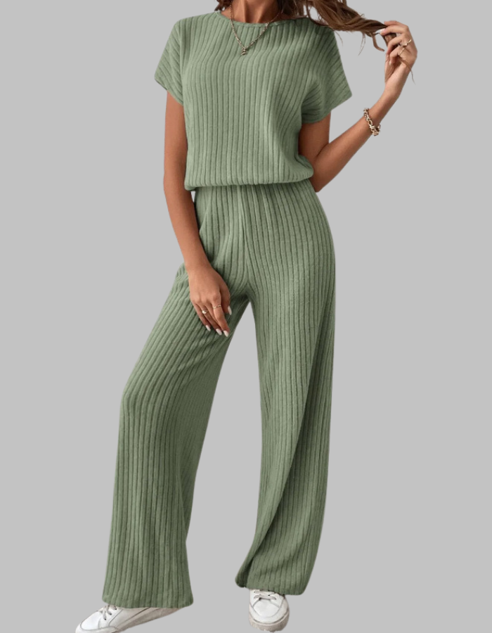 MAGGIE™ – Lässiges Kurzarm-Oberteil- und Hosen-Set