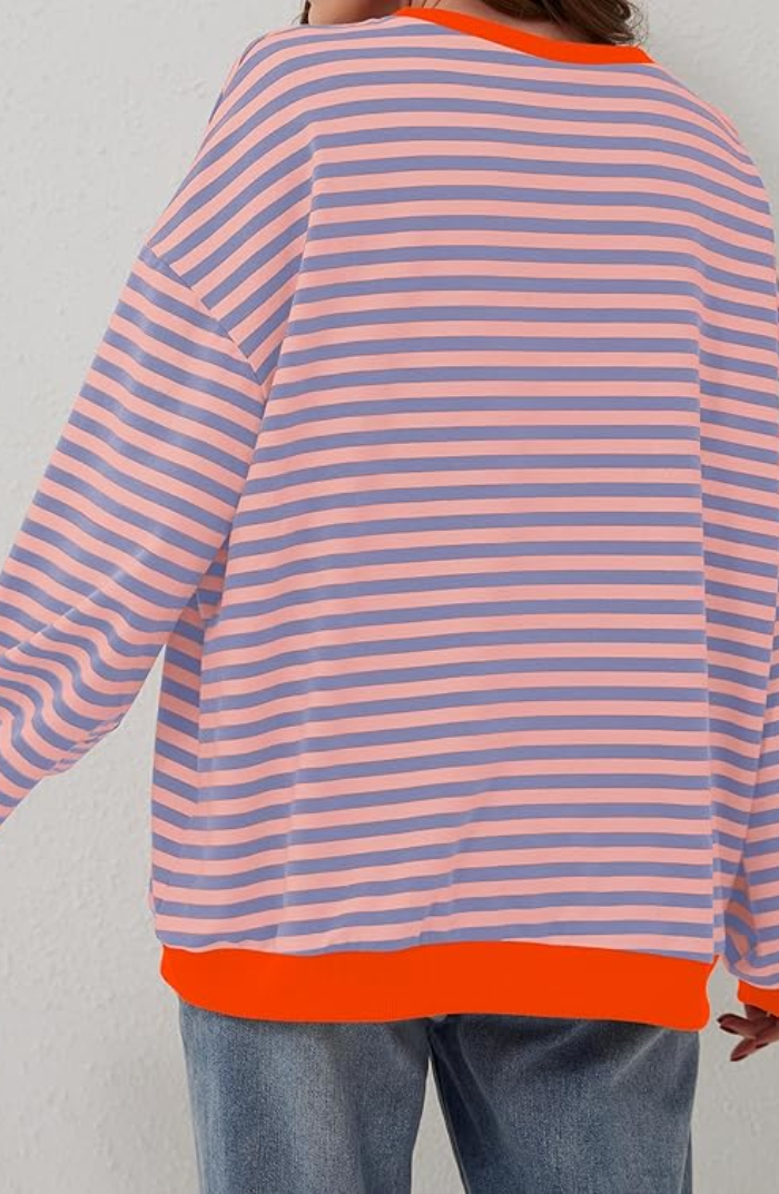 Ashley | Verspielter Streifenpullover