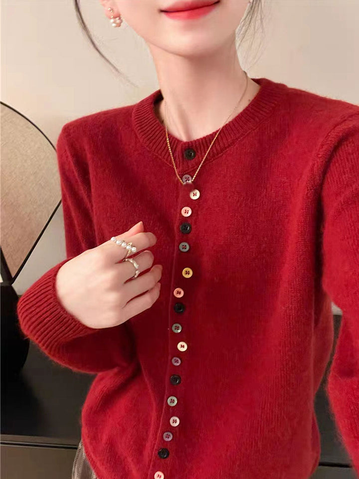 AALIYAH™ | Elegante Strickjacke mit Knöpfen