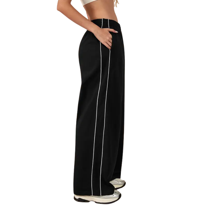 JADA™ – Colorblock High-Waist Hose mit weitem Bein