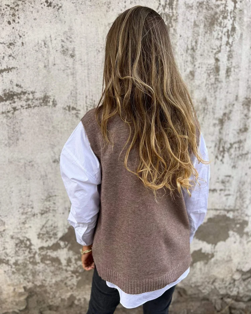 EVELYN™ - Stylischer Strickpullover (Westen-Stil)