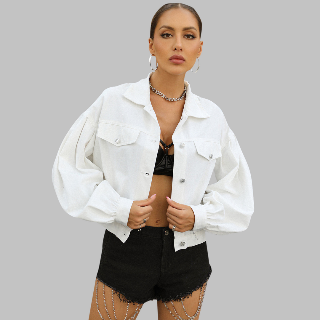 HEILA™ - Lässige langärmlige Button-Down-Jacke