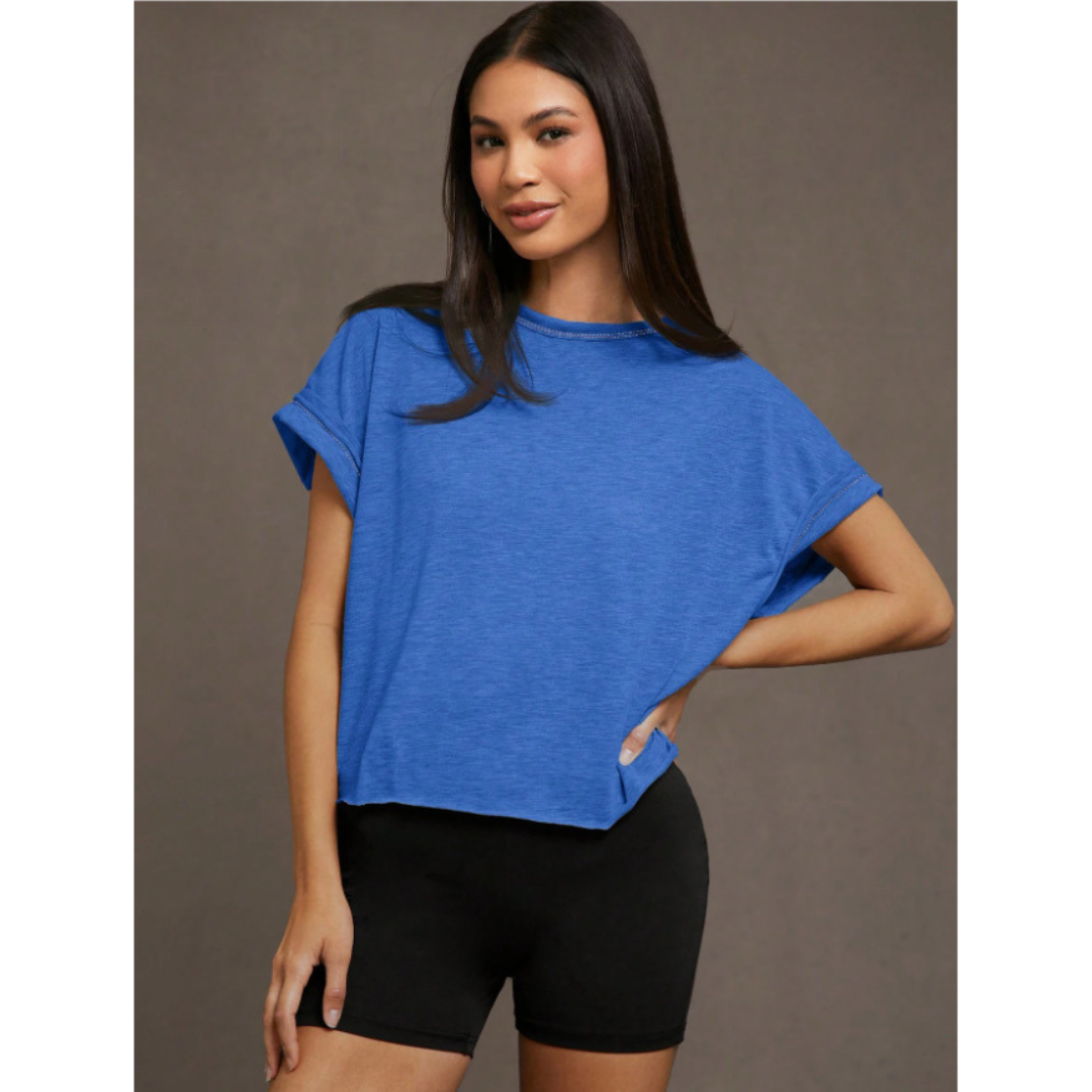 SEREIA™ – Damen-Oberteil mit Cut-Out-Saum für jeden Tag