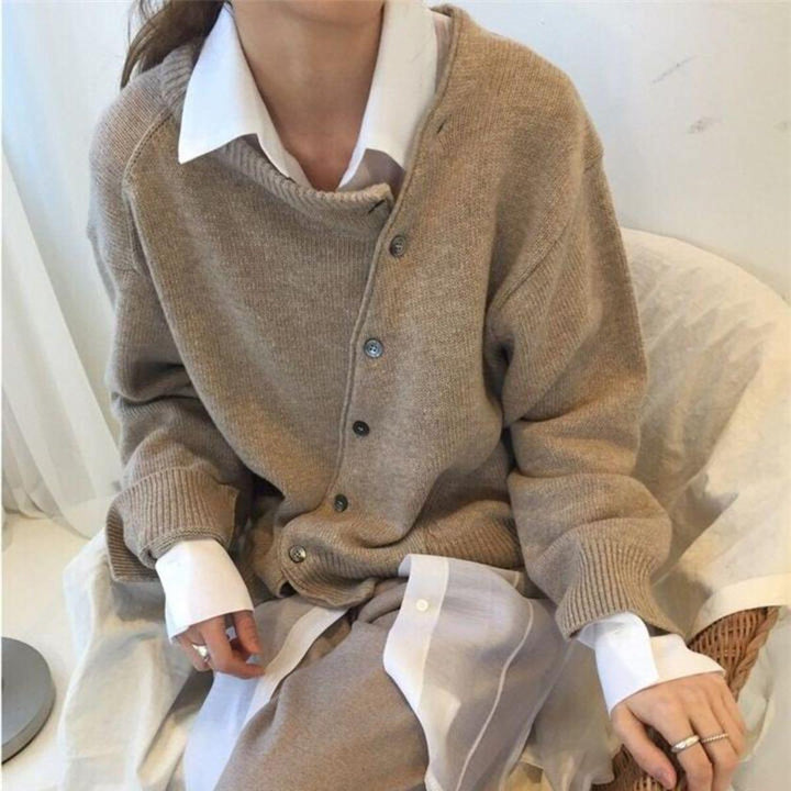 ALYCIA™ - Asymmetrischer Button-Cardigan