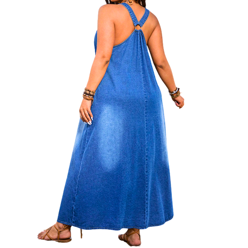 MALINE™ – Elegantes ärmelloses Maxikleid