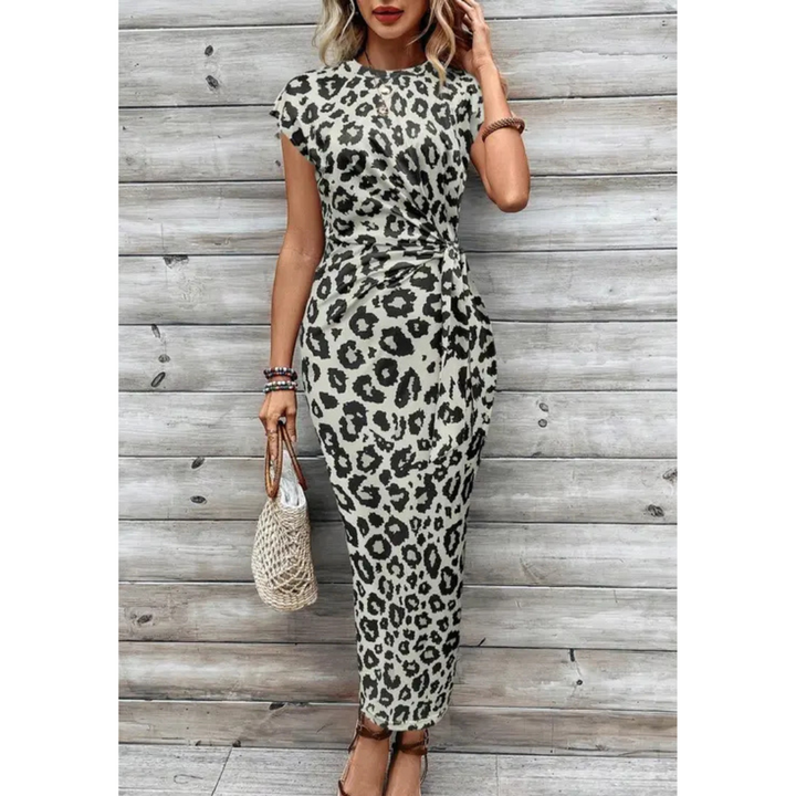 FELICIATI™ – Elegantes Bodycon-Kleid mit Rundhalsausschnitt und Flatterärmeln