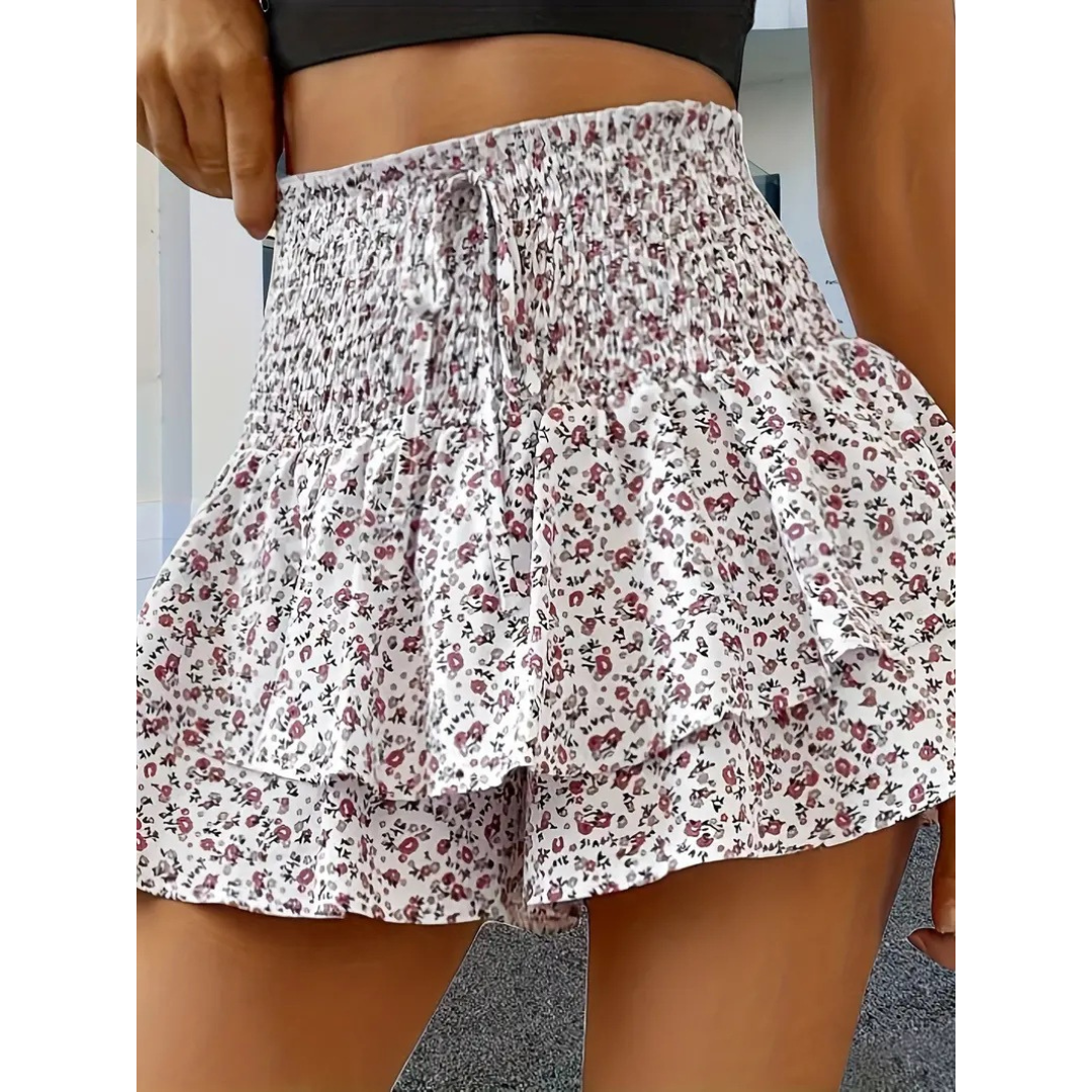 LUNINGNING™ – Leichter geraffter, mehrlagiger Sommer-Skort