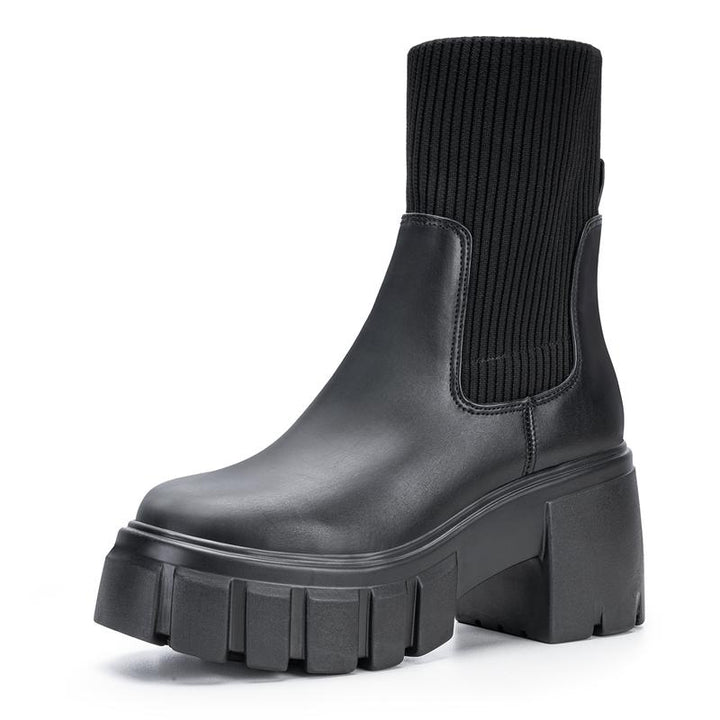 AVA™ - Chelsea Stiefeletten für Damen Chunky Slip On Stiefeletten