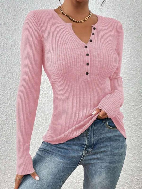 SHASHA™ - Elegante, schicke Langarm-Rundhals-Tops in schmaler Passform