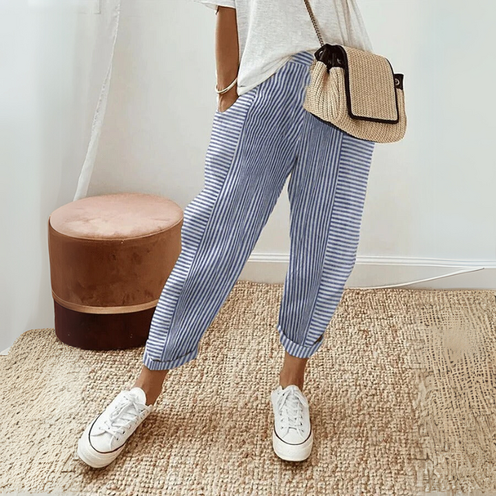 FLORIANE™ - Legere Boho-Streifenhose